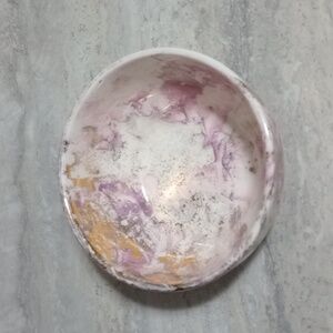 Small Sascha Brastoff Surf Ballet Pink Gold Bowl